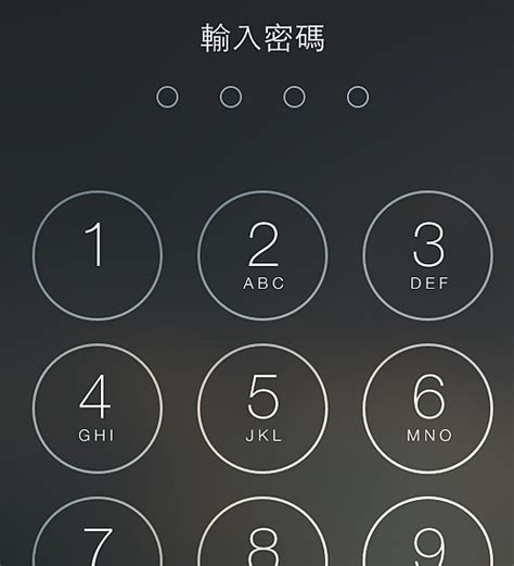 四個數字密碼